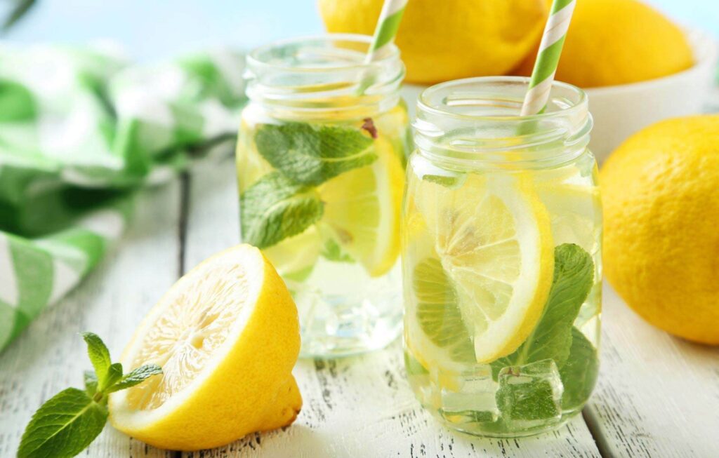 glasses of lemonade with ice by Website Design and Branding