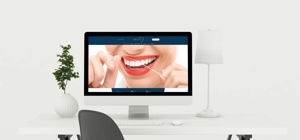 screenshot of Oh Dental's website design, a recent client of Lemonade Design