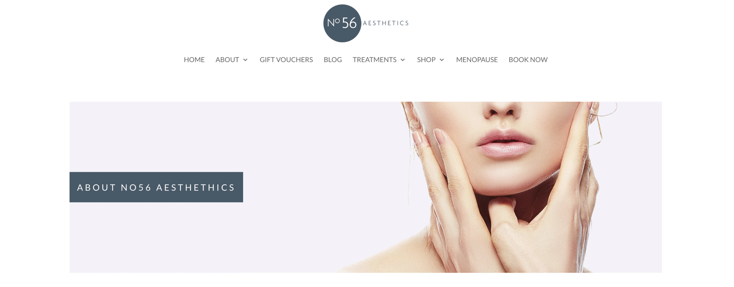 an aesthetics website, designed by Lemonade Design Co for speed and useability. 