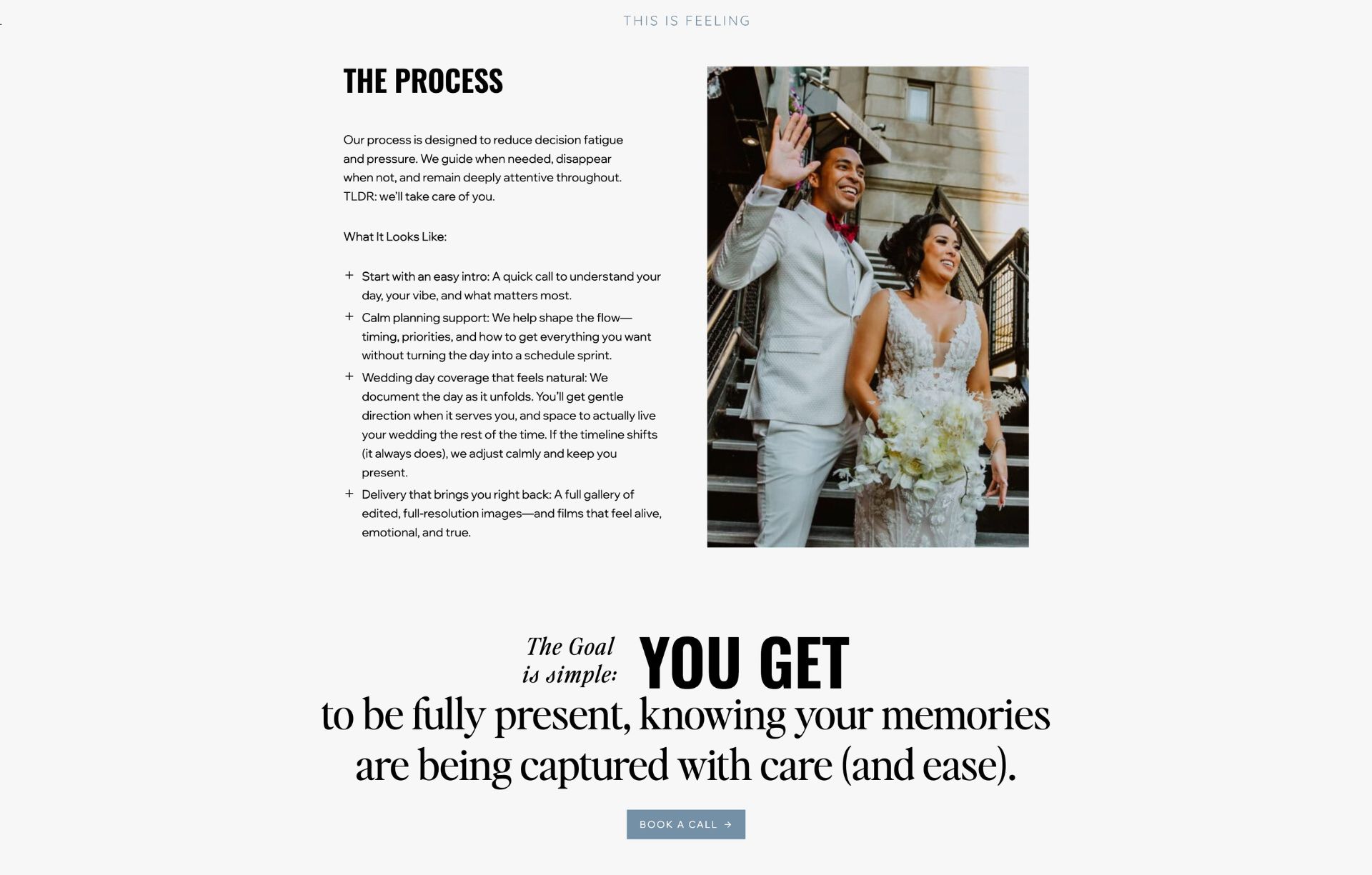 The process on the This is Feeling website